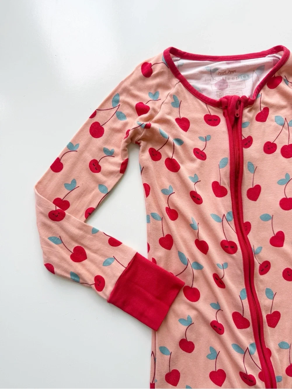 Little Sleepies Cherry on Top Zip Bamboo Viscose Zippy Sleeper 3T